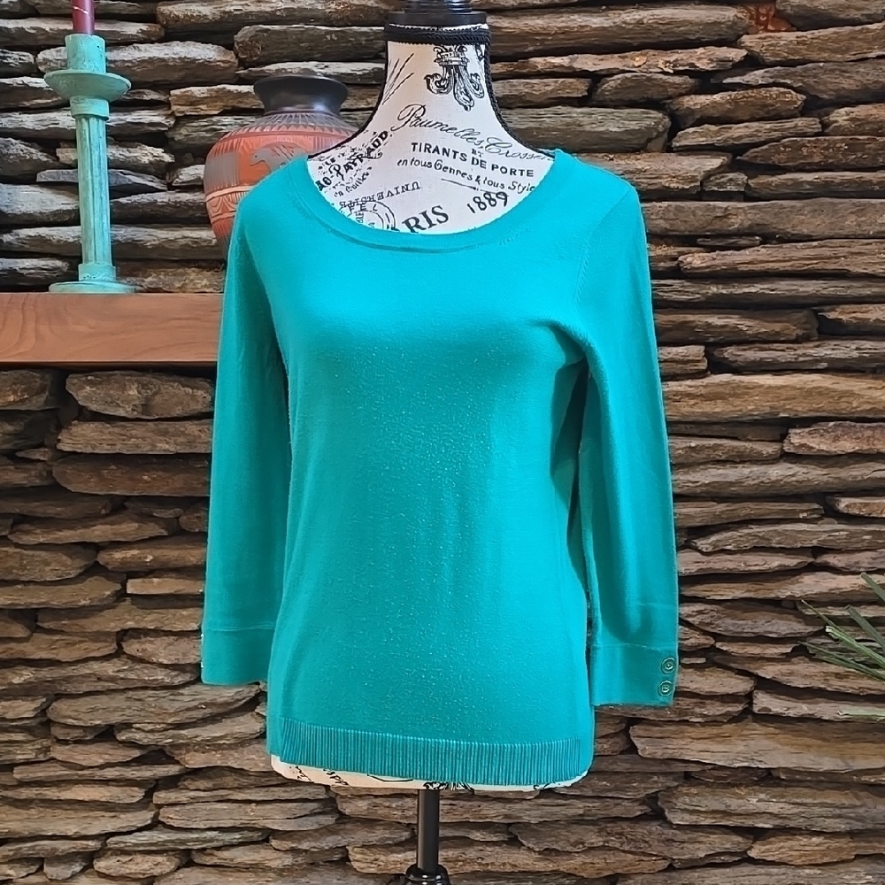 Size M - Banana Republic Women's Teal Sweater